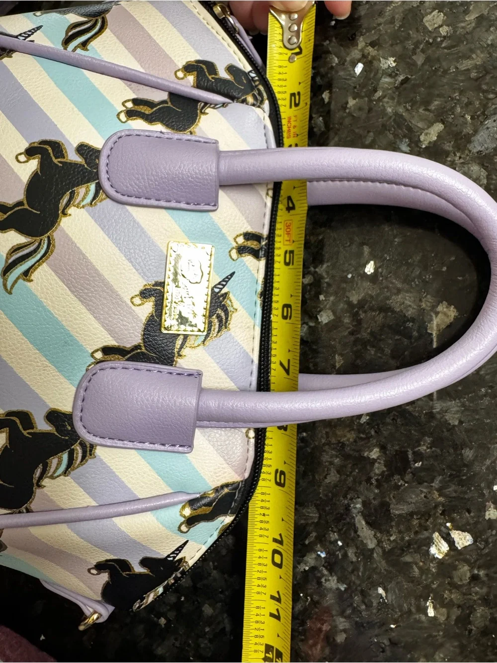 Luv Betsy Unicorn Print Satchel